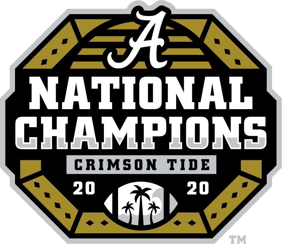 Alabama Crimson Tide 2020 Champion Logo v3 iron on transfers for T-shirts